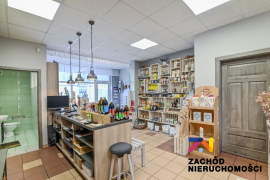 Budynek z dwupoziomowym mieszkaniem i lokalem